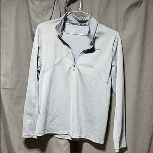 Nike Light Gray Zip-Up Jacket